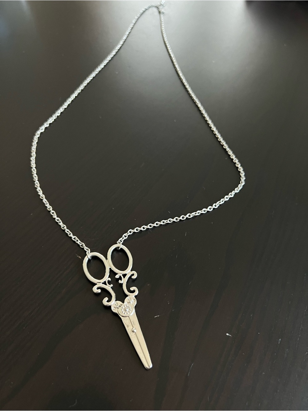 Silver Scissors Pendant Necklace - Women's Jewelry